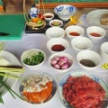 Materials prepared for cooking Bún bò Huế