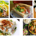 A collection of typical Vietnamese foods